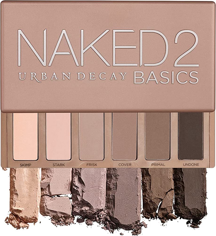 URBAN DECAY Naked2 Basics Eyeshadow Palette, 6 Taupe & Brown Matte Neutral Shades - Ultra-Blendable, | Amazon (US)