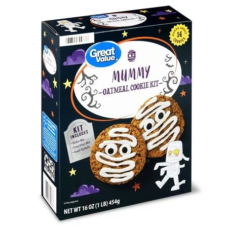 Great Value Mummy Oatmeal Cookie Kit, 16 oz | Walmart (US)