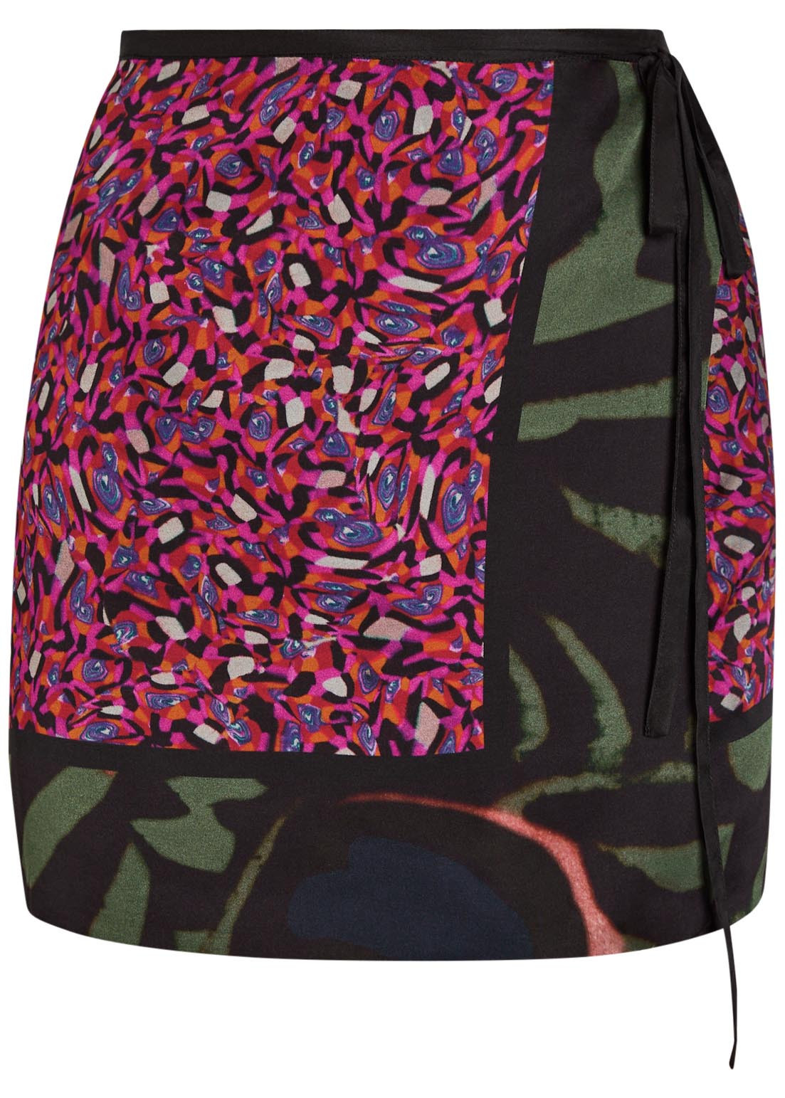 Gabrinas printed satin mini wrap skirt | Harvey Nichols