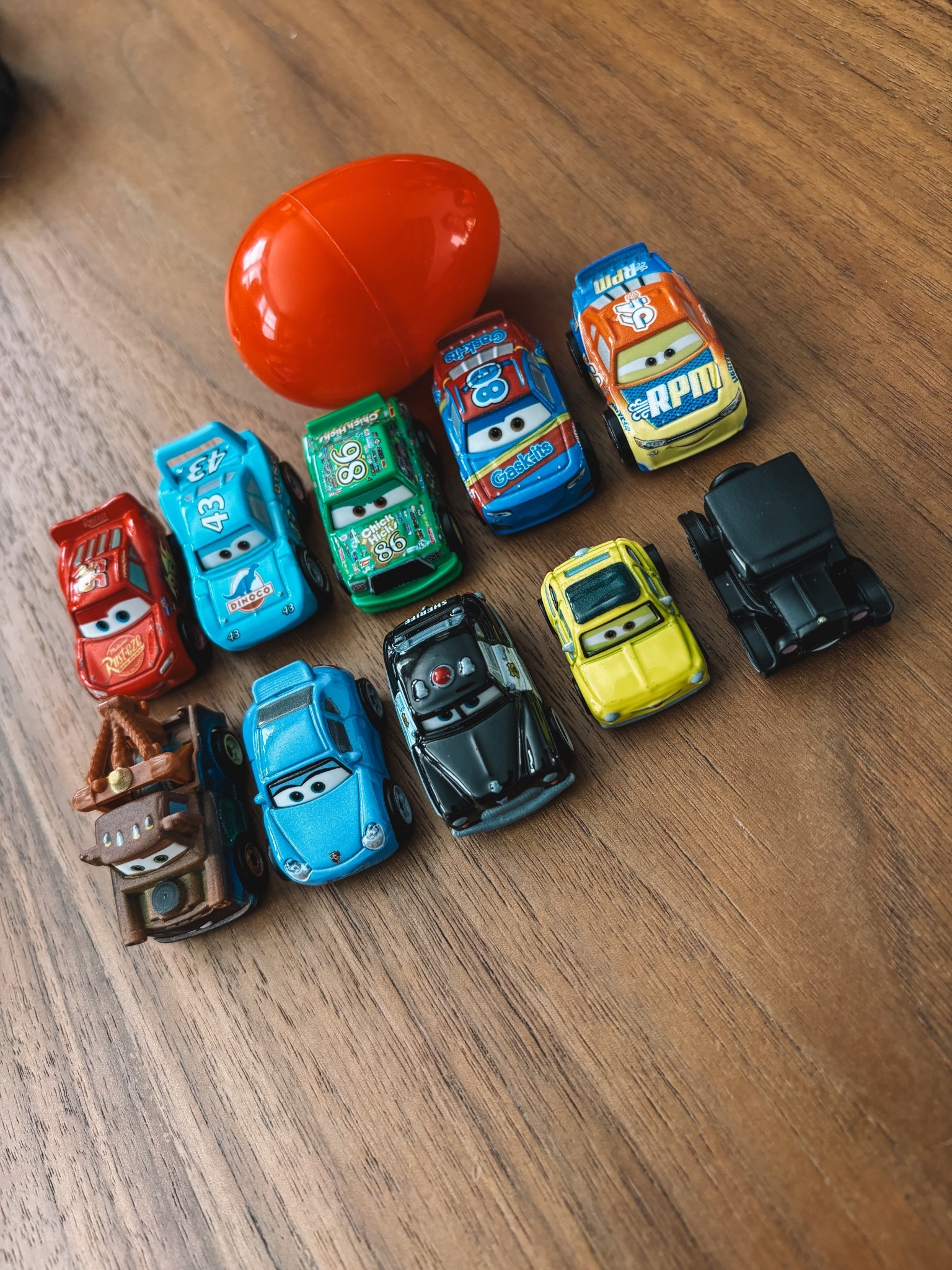 Mini cars for Easter egg hunt  