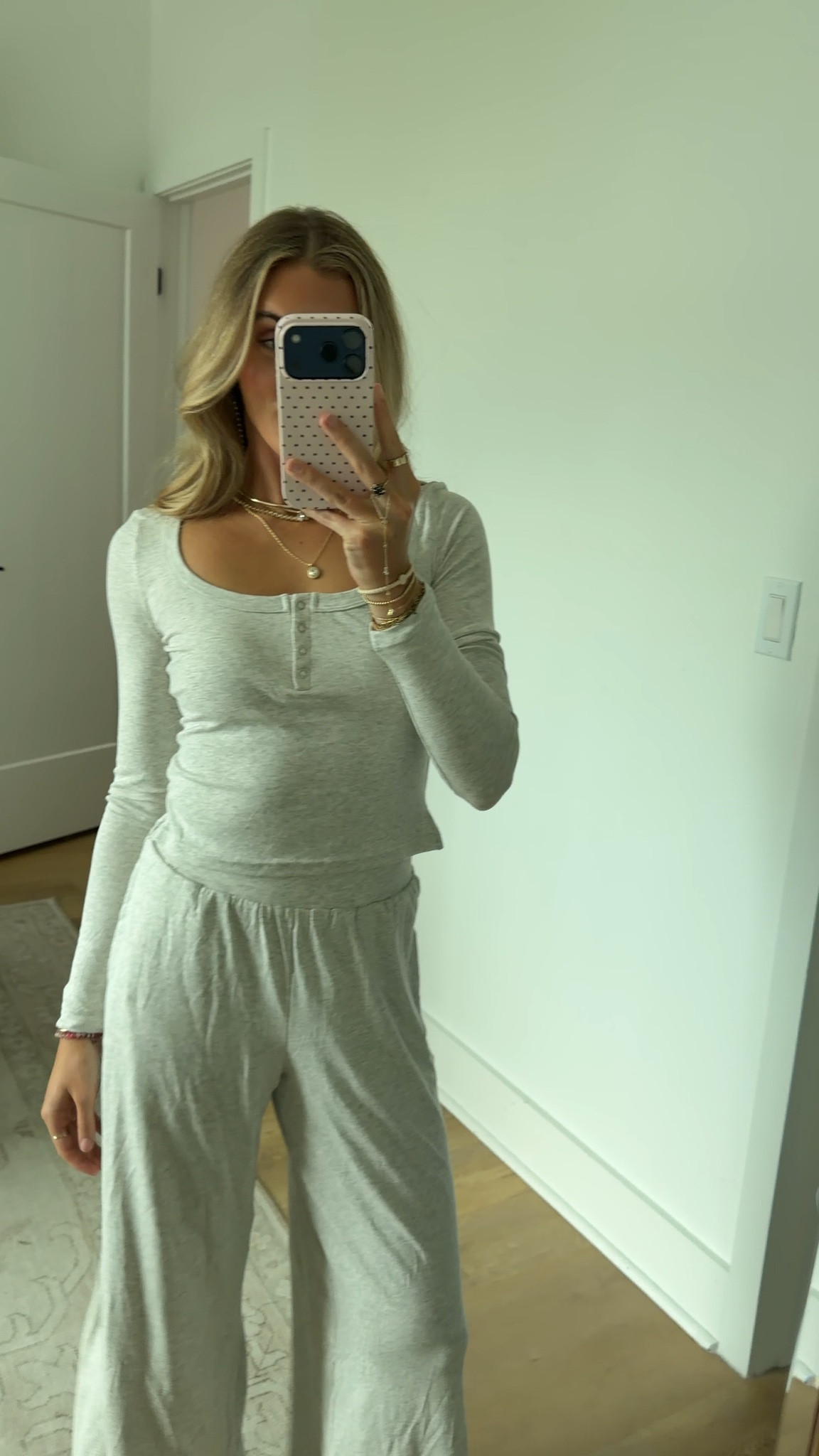 Amazon size small MOOSLOVER Women 2 Piece Lounge Set Matching Henley Top Wide Leg Pants Set
Long Sleeve Henley Shirt, Scoop Neck, Cute Fall Set, Travel Outfit, Going Out Outfit, Loungewear, Soft Knit Two Piece Set

#LTKootd #LTKSaleAlert #LTKTravel