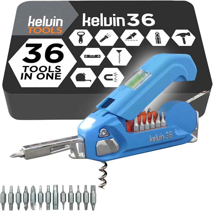 Kelvin Tools - Kelvin 36 Urban Multi Tool Screwdriver Set - All in One Hand Tool With 26 Intercha... | Amazon (US)