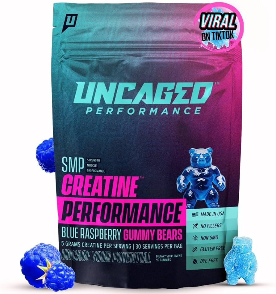 Creatine Monohydrate Gummies, 5g Creatine 30 Servings, Fast Absorbing for Men and Women, Supports... | Amazon (US)