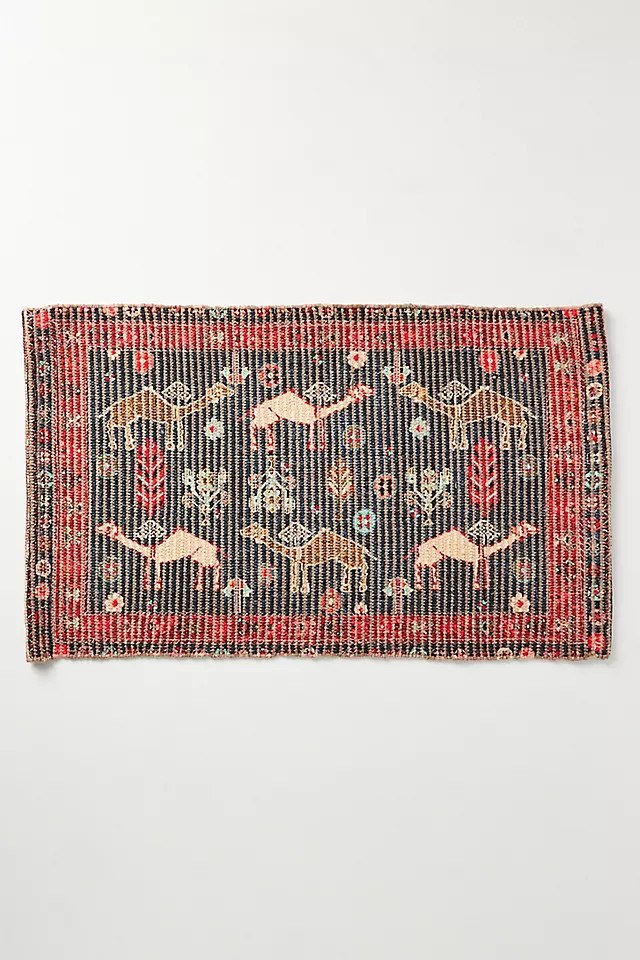 Flatwoven Camel Bath Mat | Anthropologie (US)