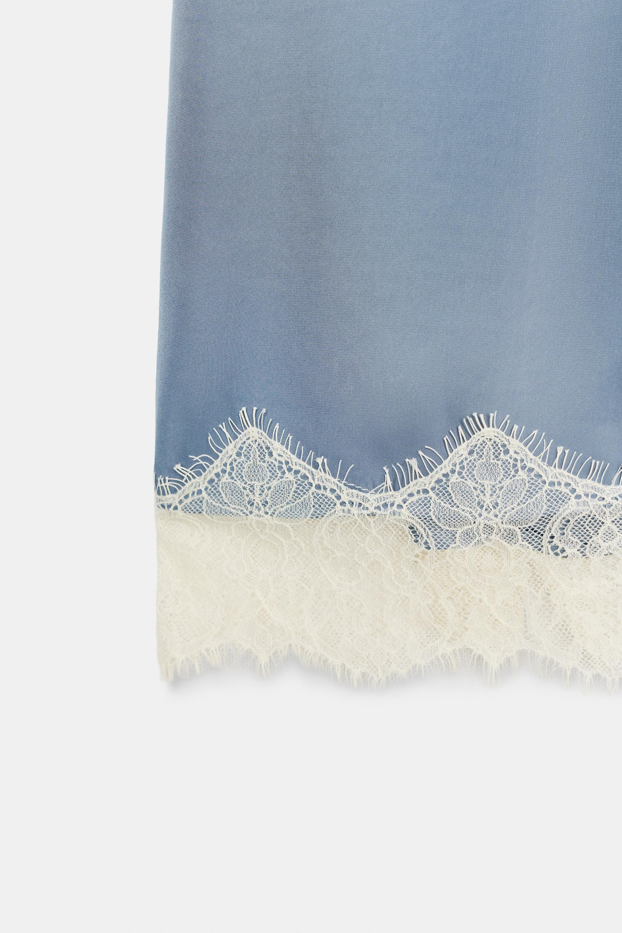 SATIN LACE DRESS | Zara UK