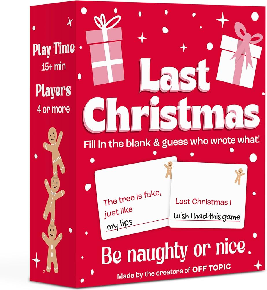 OFF TOPIC Last Christmas: The Naughty or Nice Holiday Party Game for The Whole Family - Fun Board... | Amazon (US)
