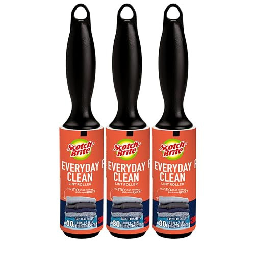 Scotch 3M Mini Lint Rollers 3-Pack (30 Sheets Each), Travel-Size Sticky Lint Removers for Clothes, Furniture and Pet Hair | Amazon (US)