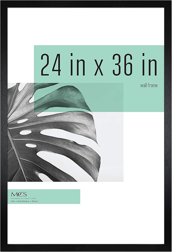 MCS Studio Gallery 24x36 Poster Frame Black Woodgrain, Vertical & Horizontal Wall Hanging Large P... | Amazon (US)