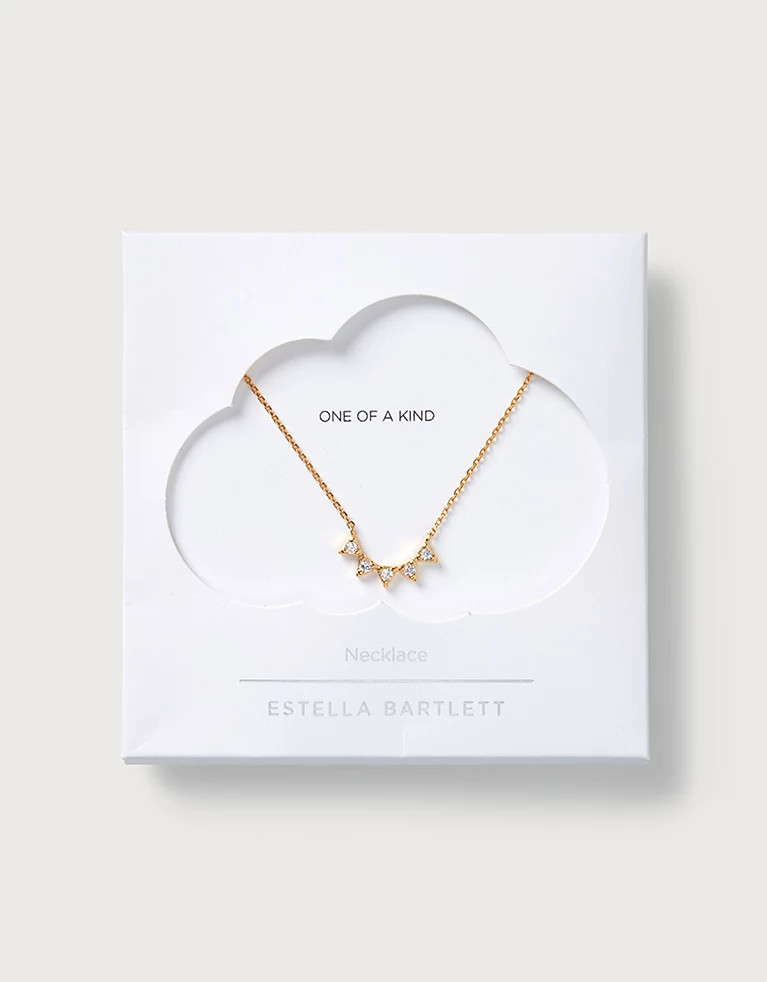Estella Bartlett CZ Bunting Necklace | The White Company US