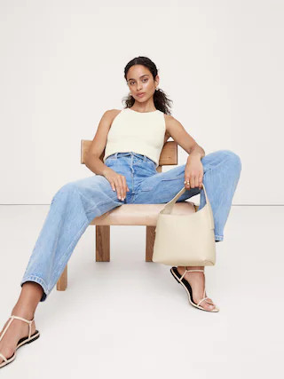 Sculpted Ribbed Tank | Banana Republic (US)