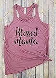 Blessed Mama | Racerback Tank, blessed mama, mom gift, unisex mom shirt, mama shirt, mama tee, mama  | Amazon (US)
