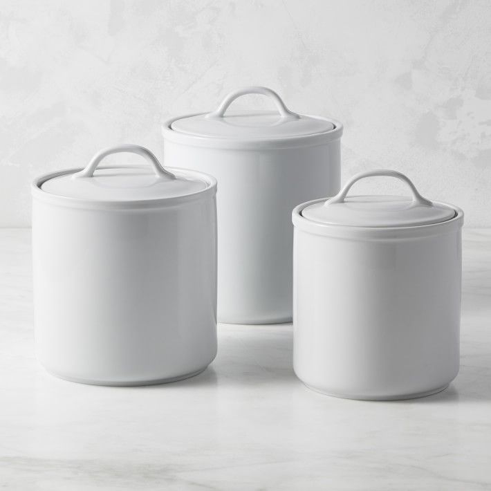 Williams Sonoma Pantry Porcelain Canisters | Williams-Sonoma