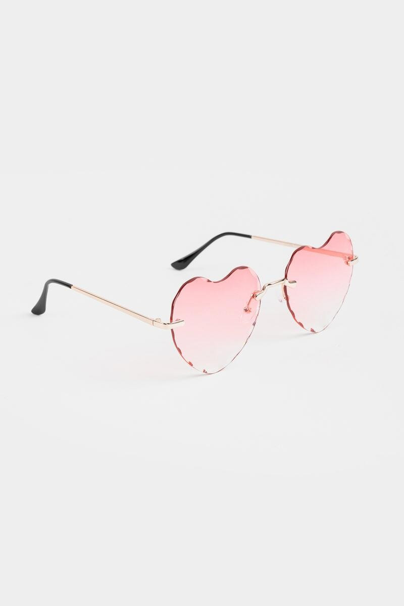 Yasmeen Heart Shaped Sunglasses | Francesca’s Collections