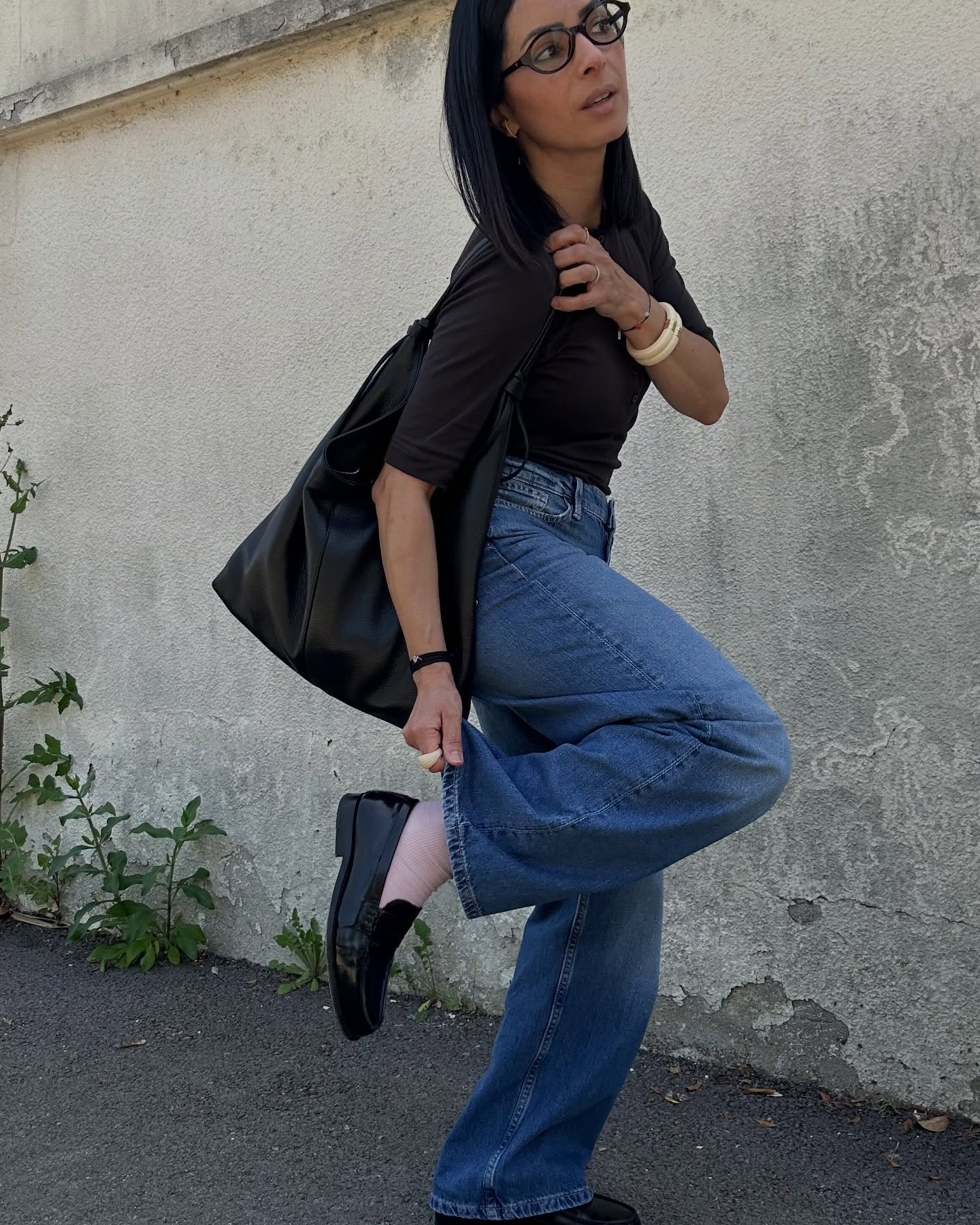 MINIMALISME 
Baggy denim & Cotton Pima, la collection @hm est canon !
Les Lien du look sur LTK
*Mocassins Fanny @odaje_paris 
*Manchette @agatha.paris 
Xoxo

* Collaboration commerciale 
Sac @maisonheritageofficiel 

Outfit, hmxme, Spring, minimaliste,