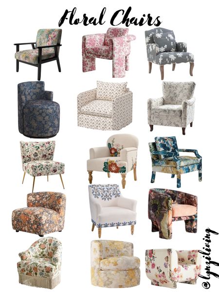 Floral Accent Chairs 

Beautiful accent chair, statement chair, cottagecore chair, Wayfair furniture, Wayfair chair, Anthropologie furniture, Anthropologie chair, target chair, target furniture, Walmart chair, Walmart furniture, Amazon chair, Amazon furniture, living room chair, bedroom chair, chairs living room, swivel chair, living room furniture 

#LTKHome