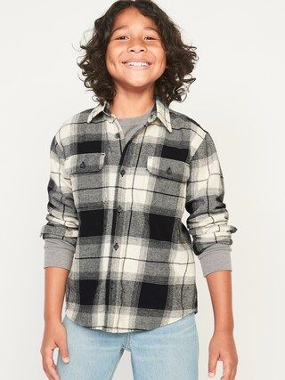 Plaid Flannel Utility Pocket Shirt for Boys | Old Navy (US)