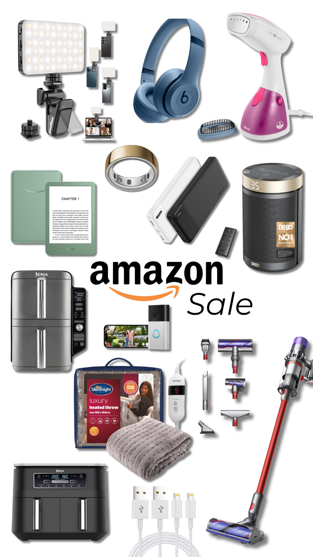 Amazon Cyber Week — Home & Tech:
Air Fryers, Handheld Steamers, Portable Selfie Lights, Power Banks, iPhone Chargers, Heated Blankets, Oura Ring, Kindle, Ninja Dual Zone Air Fryers, Instant Pot Air Fryers, Beats Headphones, Electric Heaters 

 #LTKuk #LTKhome #LTKsale
