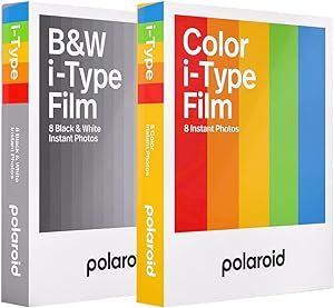 Polaroid I-Type Film Variety Pack - Color + B&W (2 Pack) | Amazon (US)
