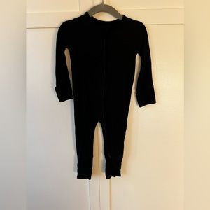Brixton Phoenix Baby Black Ribbed Bamboo Zipper Romper Size 6-12 Months | Poshmark