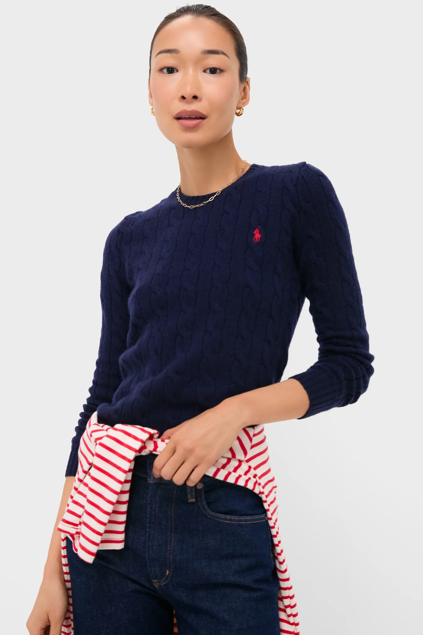 Navy Juliana Longsleeve Pullover | Tuckernuck (US)
