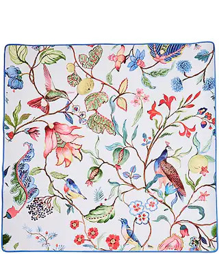 Mahjong Bird Floral Mat | Dillard's
