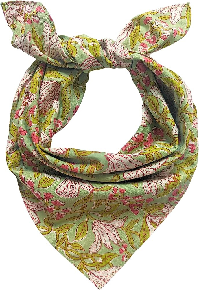 AVKA Studio 100% Cotton Bandanas/Handkerchief for Women, 20X20 In, 2 pack | Amazon (US)