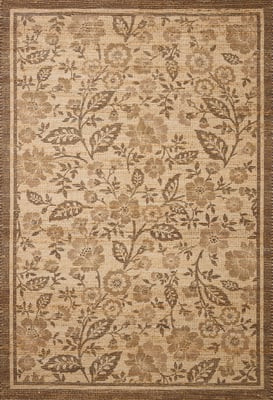 Rue RUE-03 Bark/Mocha Jute Handwoven Area Rug | Rugs Direct