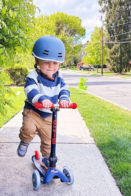 Toddler helmet and bike  and toddler scooter 
