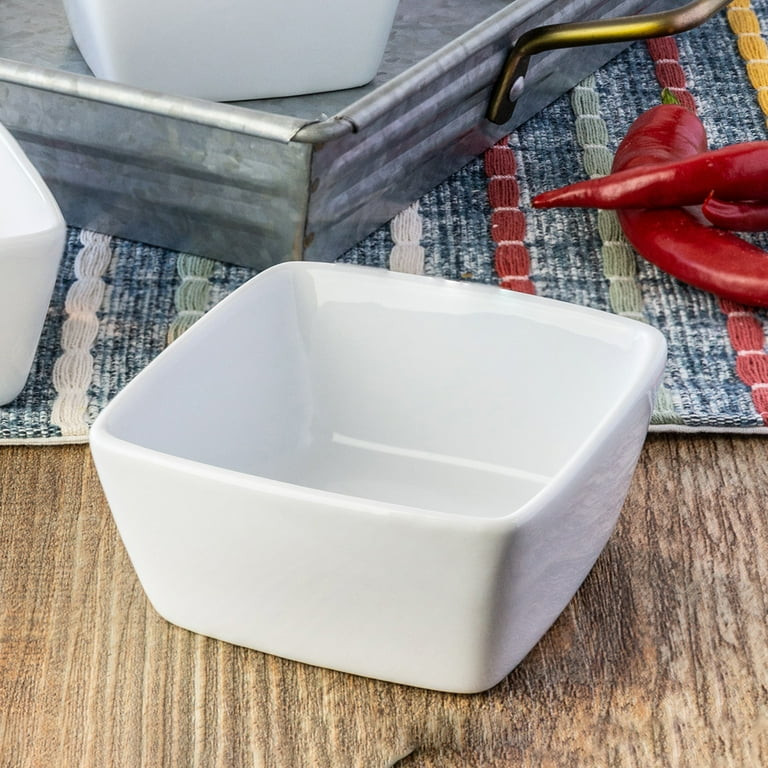 Better Homes & Gardens White Porcelain Square Dipped Bowl | Walmart (US)