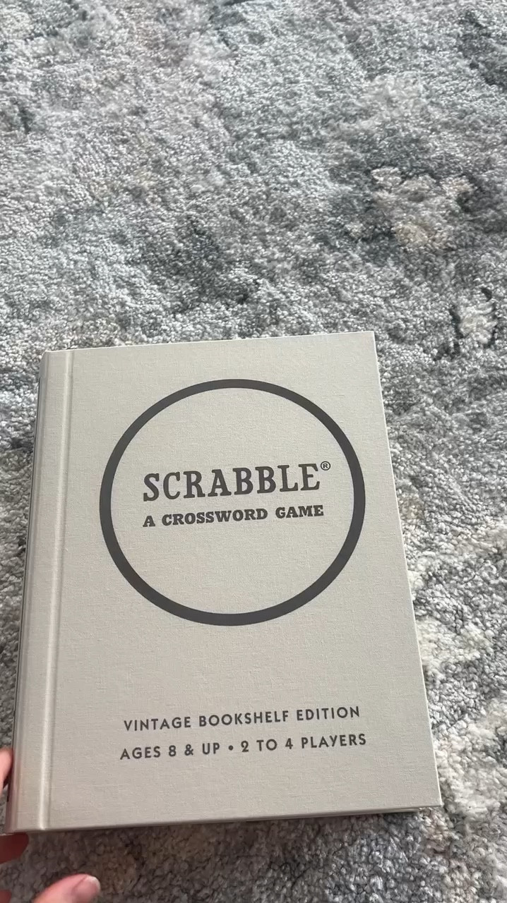 The cutest vintage scrabble game disguised as a book perfect for styling shelves 
#founditonamazon 

#LTKFindsUnder50 #LTKHome #LTKVideo