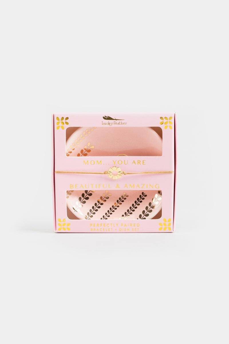 Lucky Feather Mom Dish Set | Francesca’s Collections