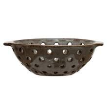 8" Brown Glazed Stoneware Berry Bowl | Michaels Stores