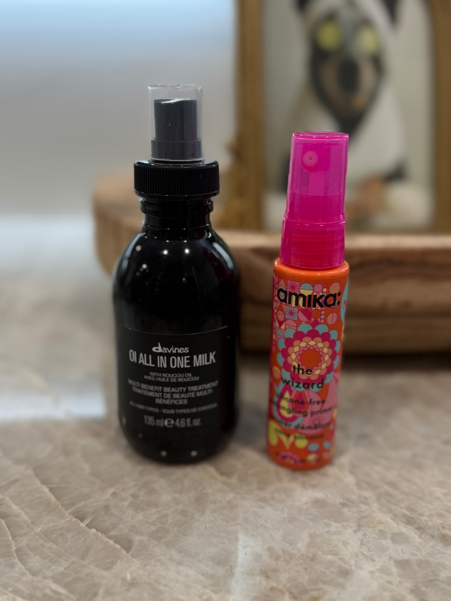 Two post shower must-haves, pick one/use separately. ✨

OI All in One Milk is Davines best-selling multi-functional leave-in treatment that controls frizz, hydrates, protects, and softens, leaving hair shiny and silky. This hydrating milk conditioning spray tames and detangles for a smooth, naturally shiny look. Formulated with Roucou oil, rich in beta-carotene and natural antioxidants, it also contains deeply moisturizing provitamin B5 and a functional amino complex that provides resistance to stress and heat protection up to 446°. Ideal for fine to medium hair will also provides hydration for coarse hair. Enjoy your best hair with its delightful, long-lasting sensory scent.

Amika’s Wizard priming mist and detangler is the perfect pregame before the main event. Their all-in-one lightweight hair priming spray has a multitude of benefits + leaves hair shiny, silky-smooth, and ready for a good time. It protects hair against heat up to 450°f, provides ultra-hydration, detangles + smooths strands for a lustrous mane.
cuts down on blow dry time so you can get on with your day!

Either of these make a great option after your shower. Grab them here and lmk what you think! 🧴💭




#LTKBeauty #LTKgrwm