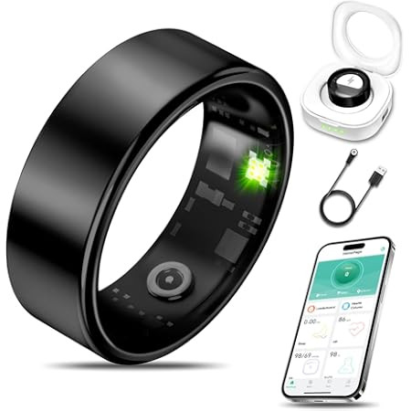 Oura Ring 4 - Black - Size 10 - Smart Ring - Size First with Oura Ring 4 Sizing Kit - Sleep Track... | Amazon (US)