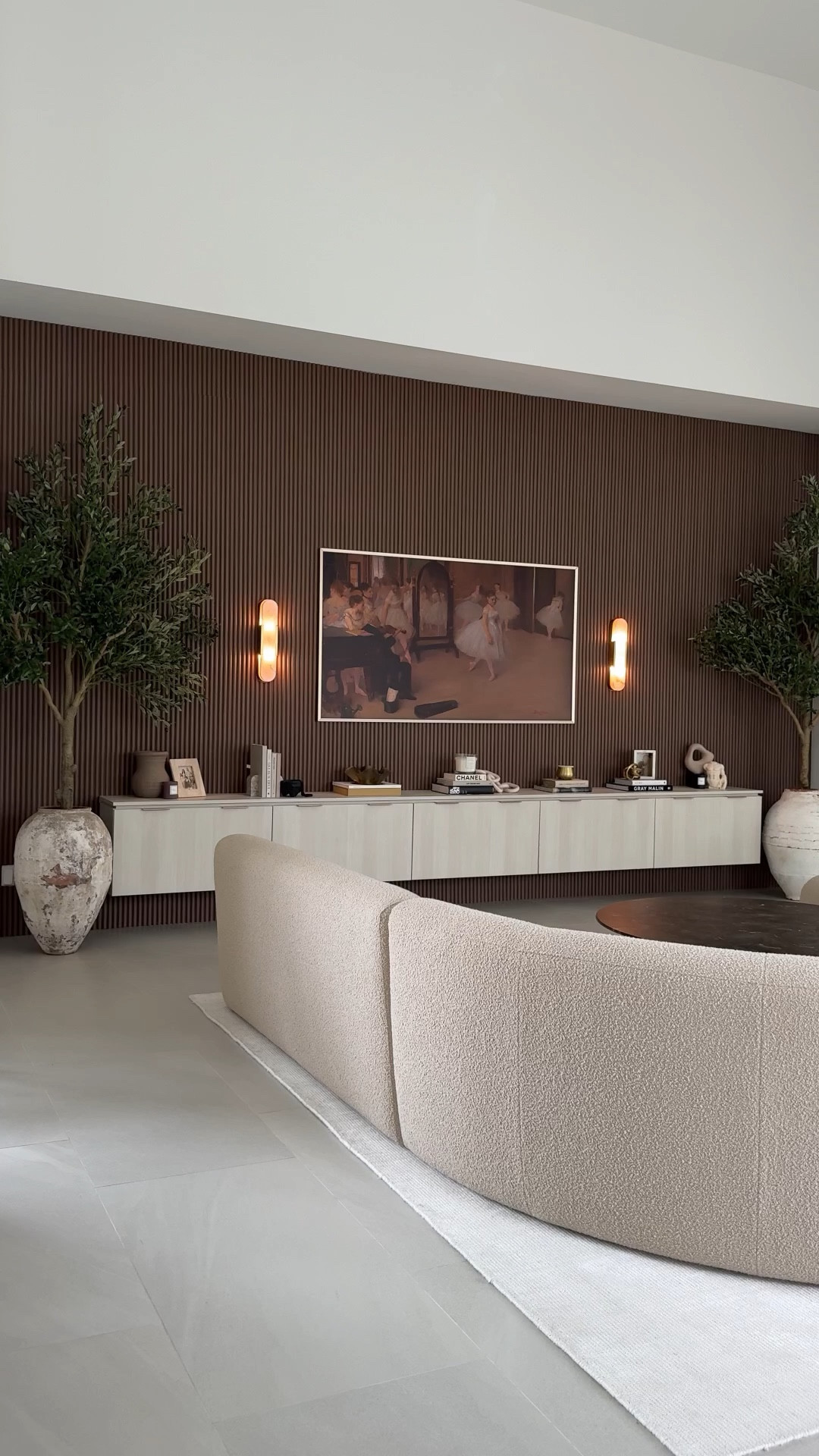 Faux Olive Trees, Planters, and furniture in our family room 🫒 

#LTKHome