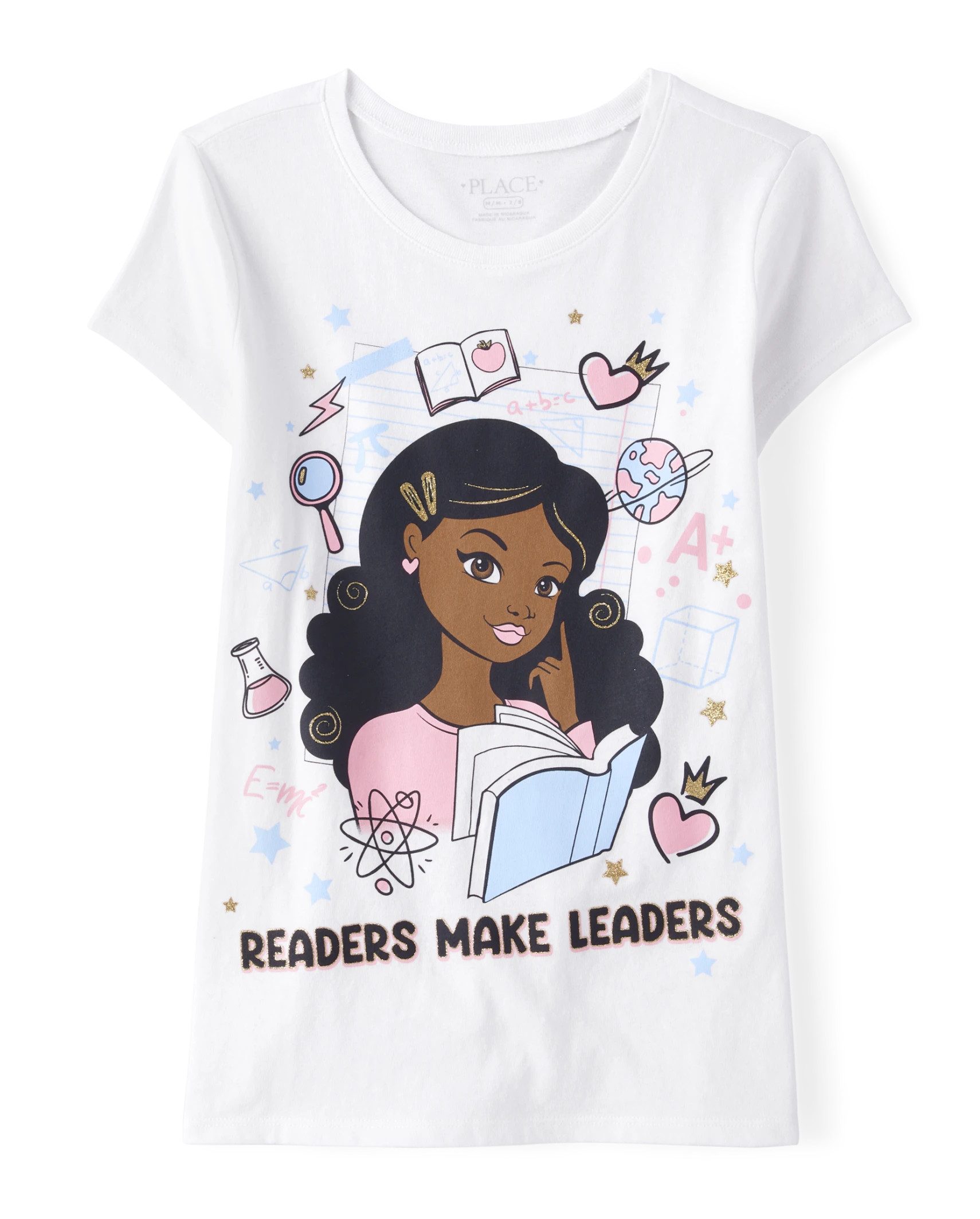 Girls Reader Graphic Tee - simplywht | The Children's Place