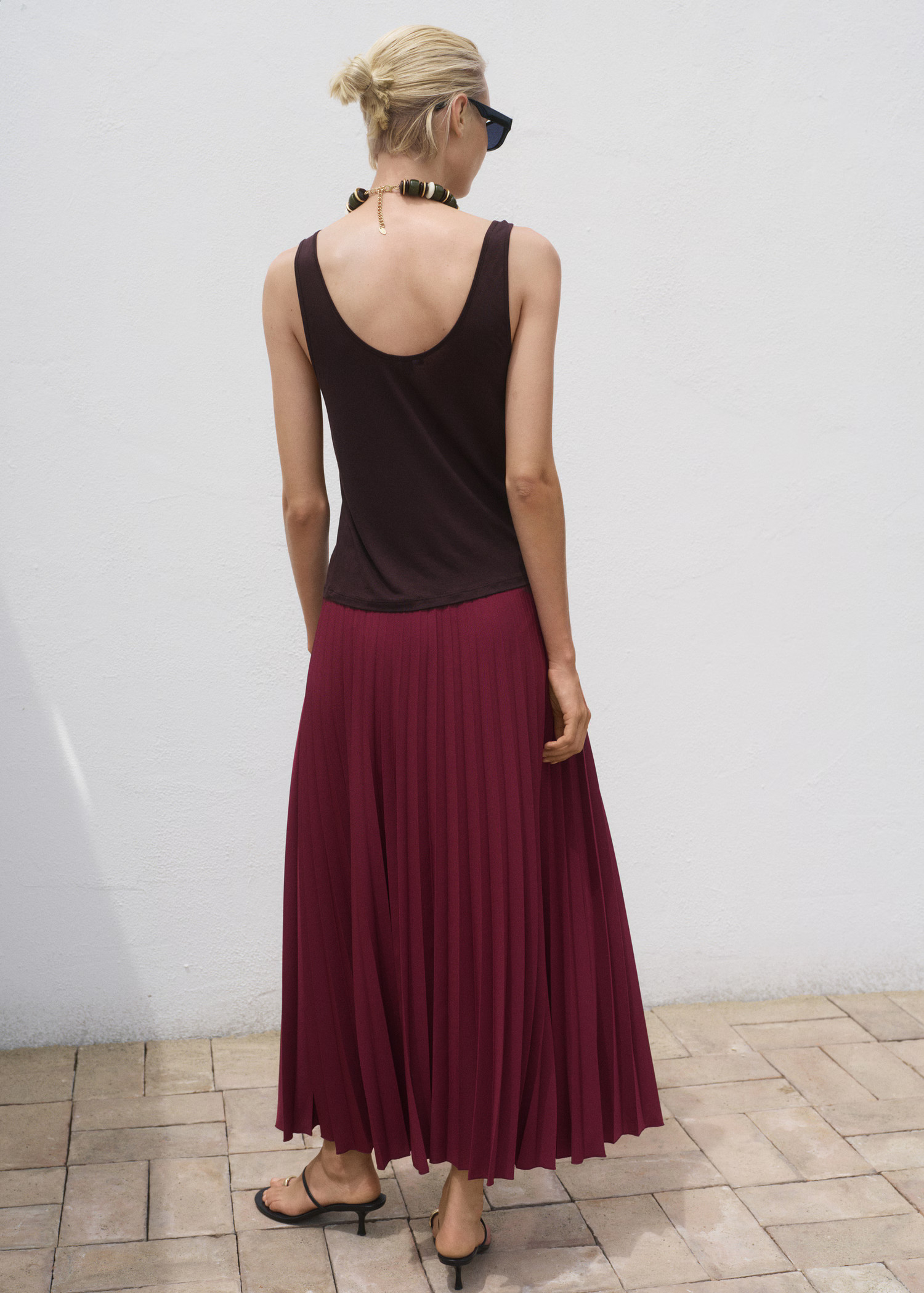Long pleated skirt | Mango (US/MX/AU)