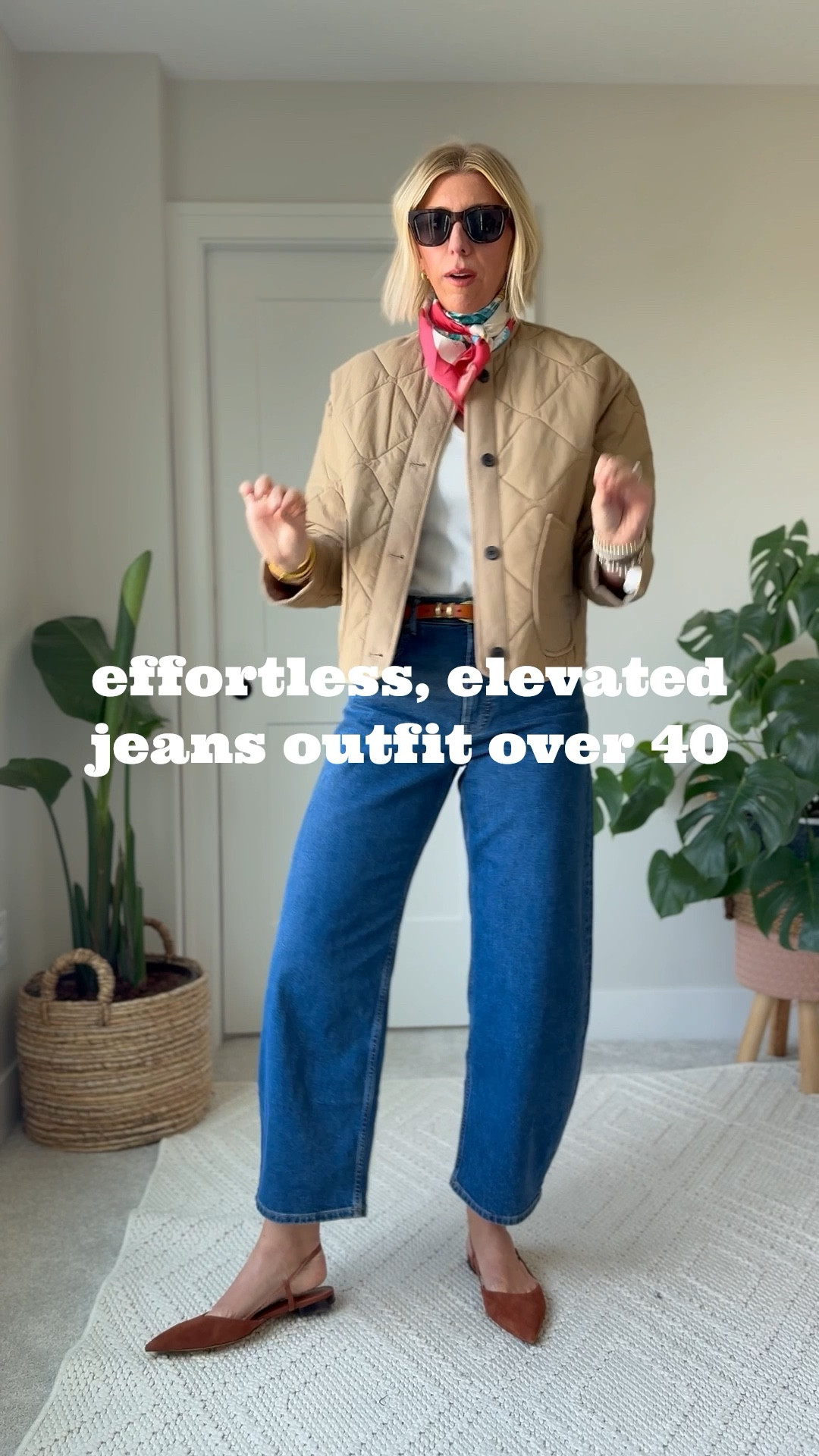 If your closet doesn’t match the woman you’ve become, it’s time to evolve.
Not with trends. With strategy

effortless, elevated outfit with modern, curvy jeans + a basic tank + quilted jacket + chic accessories 

These jeans fit true to size- I’m wearing a 28 tall (I’m 5’10”) 

#LTKOver40 #LTKStyleTip #LTKSeasonal