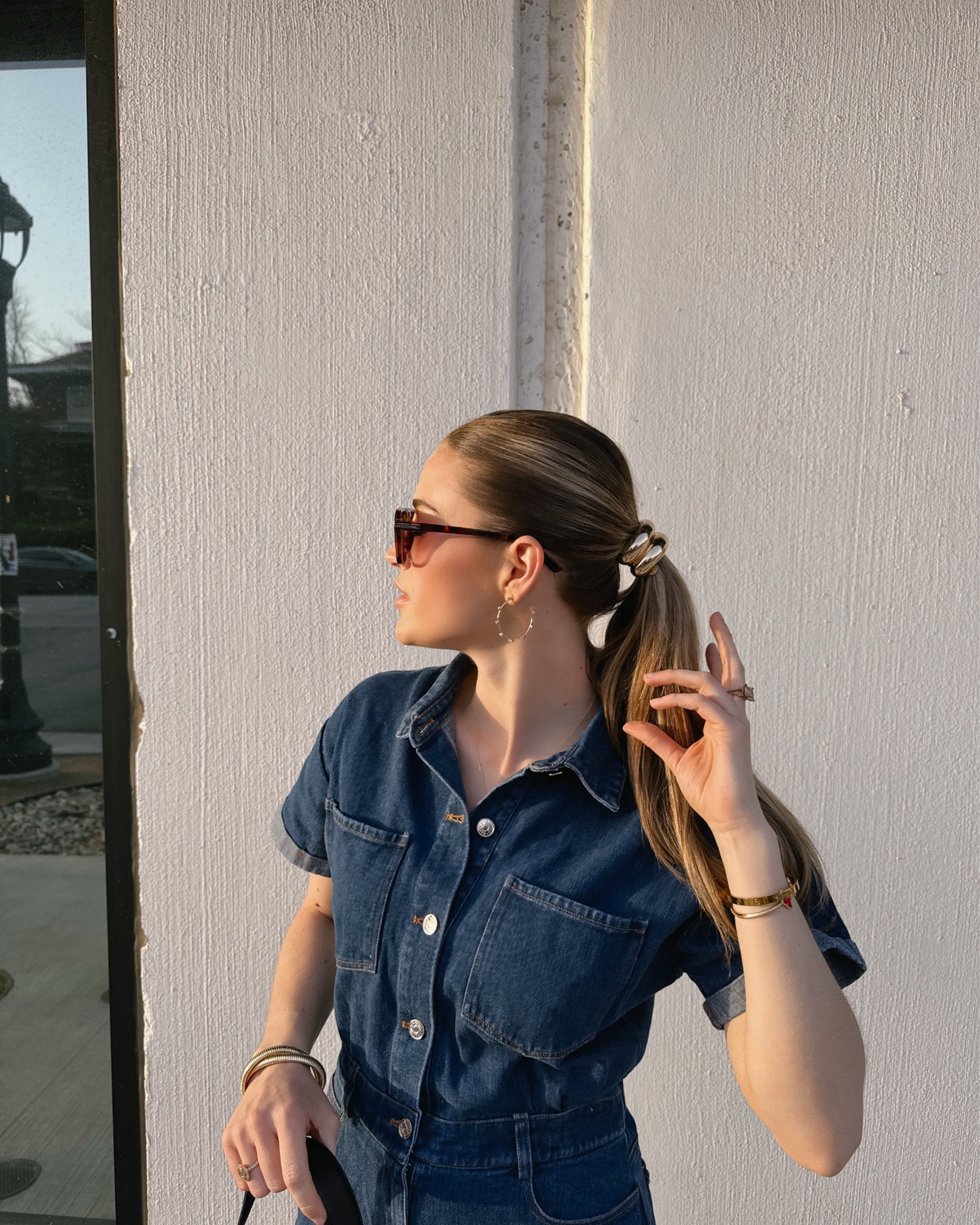 How I styled my Pink Blush romper for a GNO 💄💌✨🍸 #pinkblush #collab #altardstate #prada #luccheseboots #kendrascott #rodeofitinspo #fortworthfits #ootdinspo #deniminspo #denimromper #trending 

#LTKSeasonal #LTKBeauty #LTKStyleTip