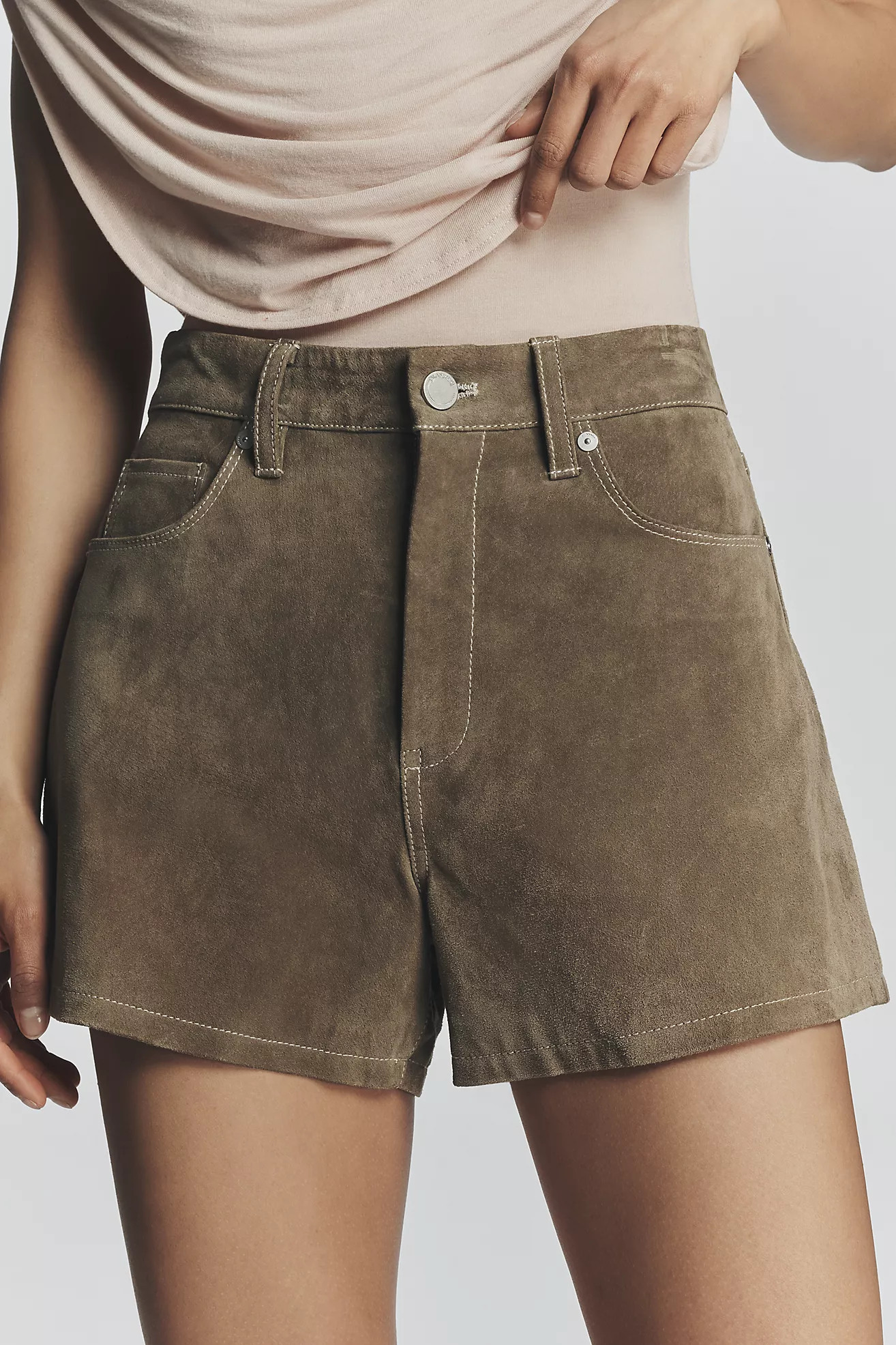 BLANKNYC Pickle Suede Shorts | Anthropologie (US)