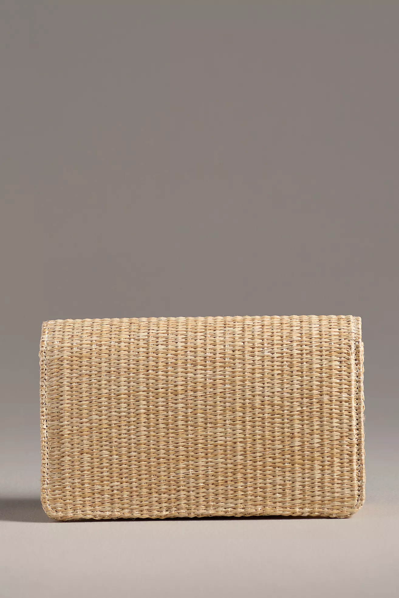 Lisi Lerch Ruby Foldover Straw Clutch | Anthropologie (US)
