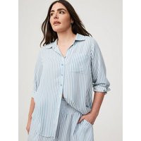 Lizzie Button-Up Long Sleeve Shirt in Multi | Torrid (US & Canada)