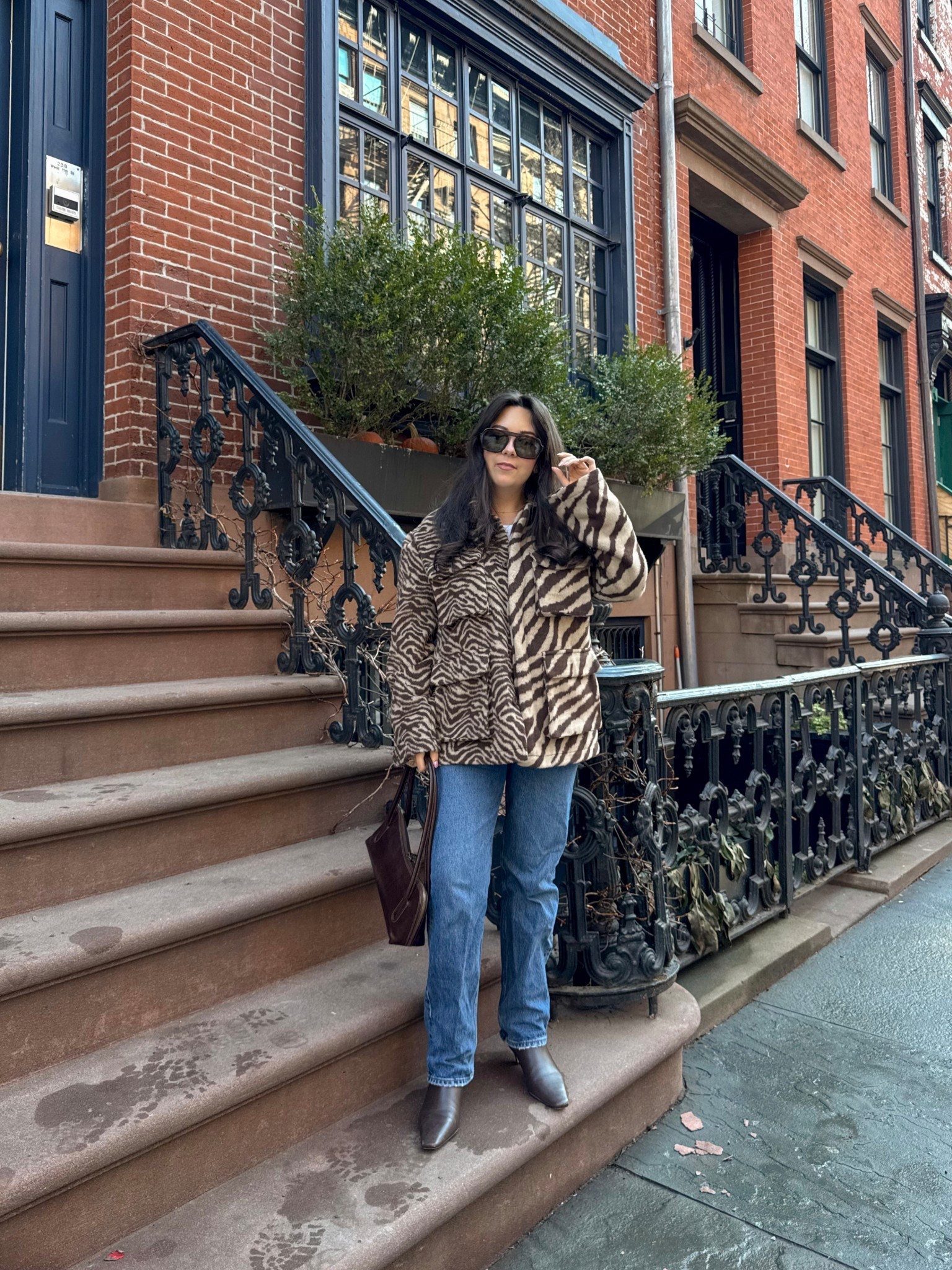 Zebra print jacket for early spring 

#LTKSeasonal #LTKootd #LTKspring