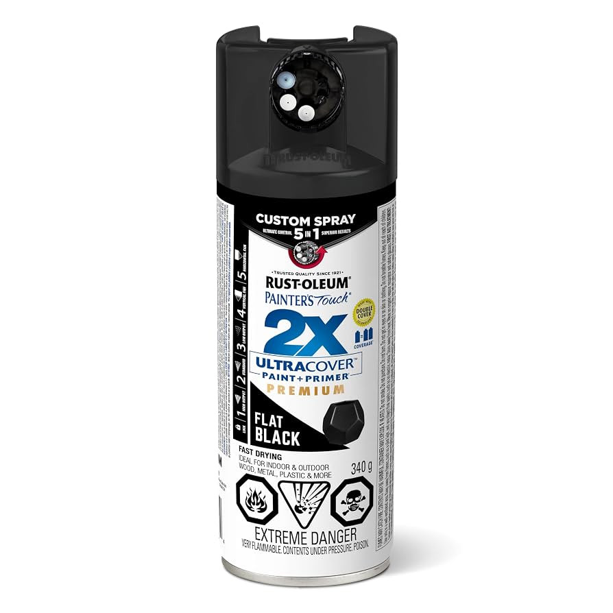 Painters Touch 2X 5-in-1 Dial Cap Flat Black 396330, 346 g | Amazon (CA)