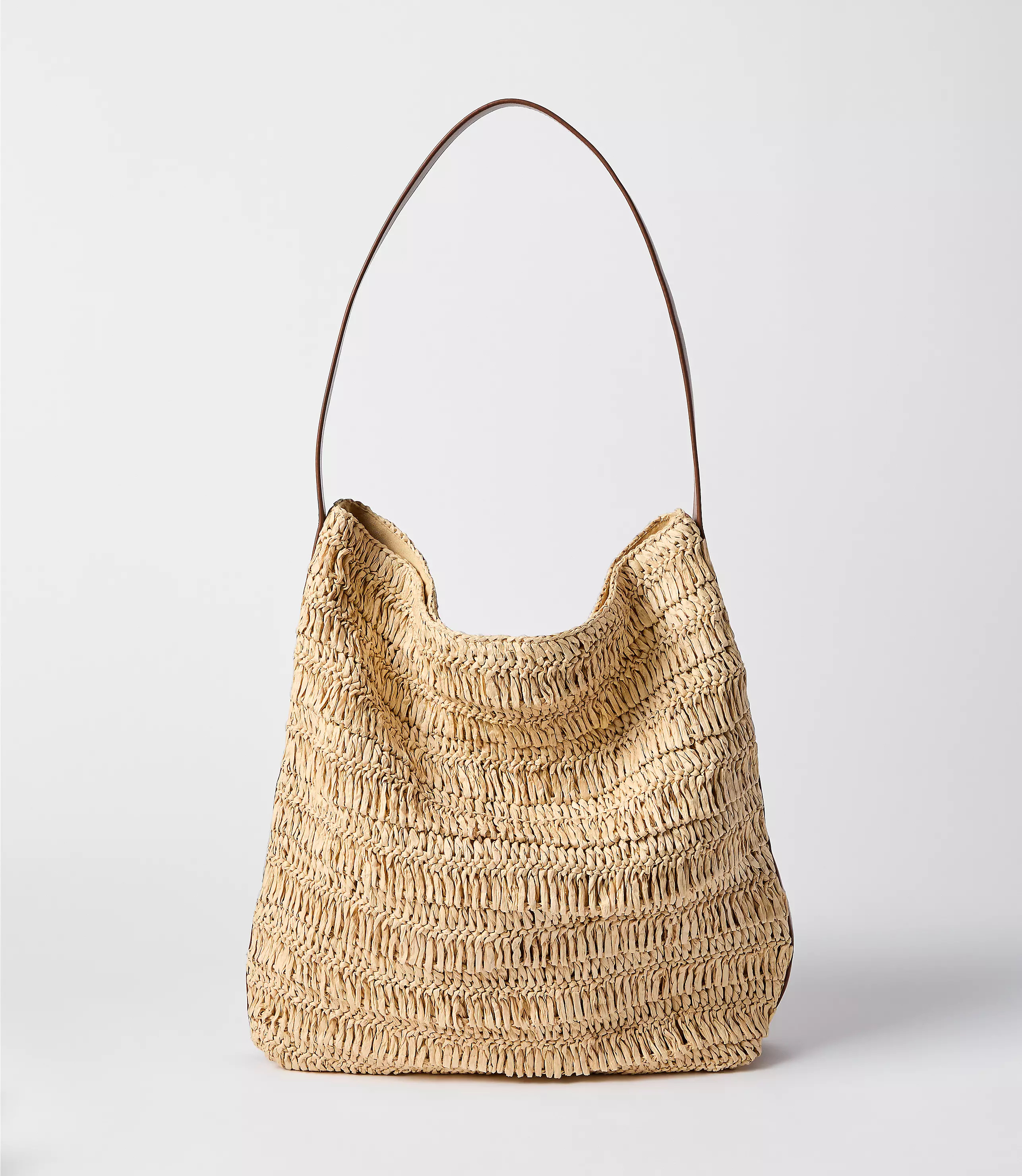 Raffia Bucket Bag | LOFT