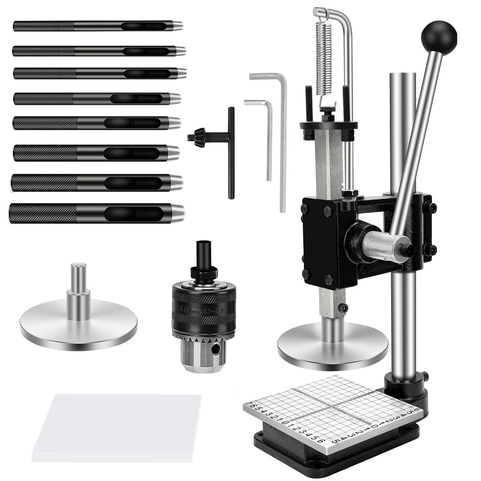 Leather Press Hole Puncher Leather Cutting Machine Hand Punching Machine for DIY Craft Punching H... | Amazon (US)