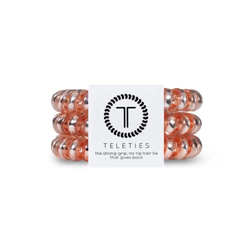 TELETIES - Spiral Hair Coils - Ponytail Holder Hair Ties for Women - Phone Cord Hair Ties - Stron... | Amazon (US)
