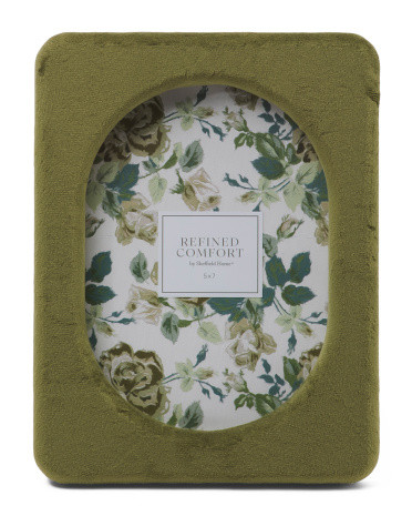 5x7 Velvet Oval Tabletop Picture Frame | TJ Maxx