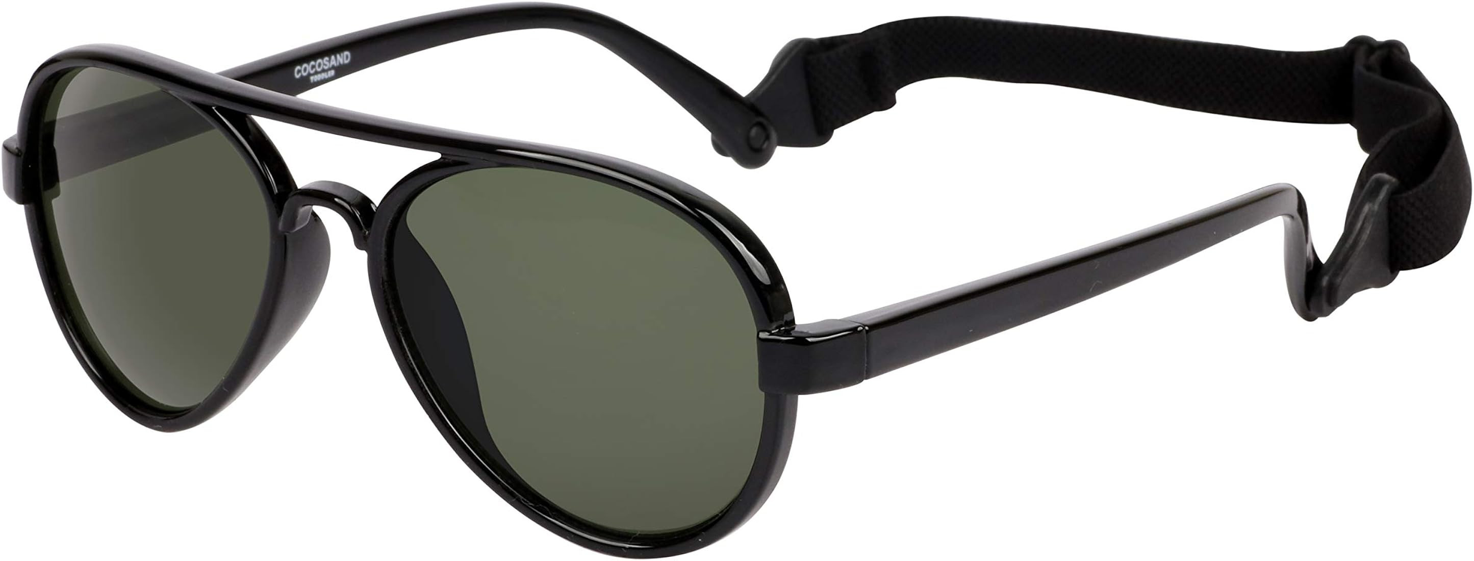 COCOSAND Toddler Sunglasses with Strap Classic Aviator Style UV400 Protection for Age 2-6 | Amazon (US)