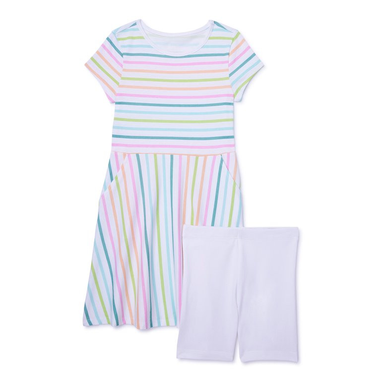 Wonder Nation Girls Play Dress and Shorts, Size 4-18 & Plus | Walmart (US)